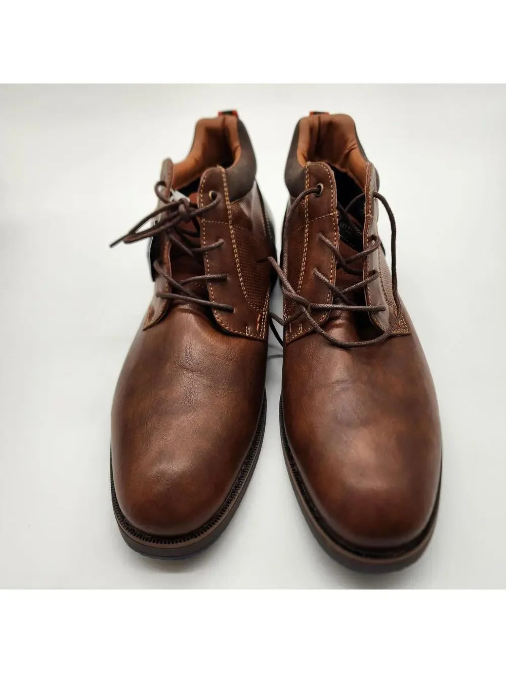 New Nunn Bush Circuit Plain Toe Chukka Work Boot Cognac 85009-221 10.5 W